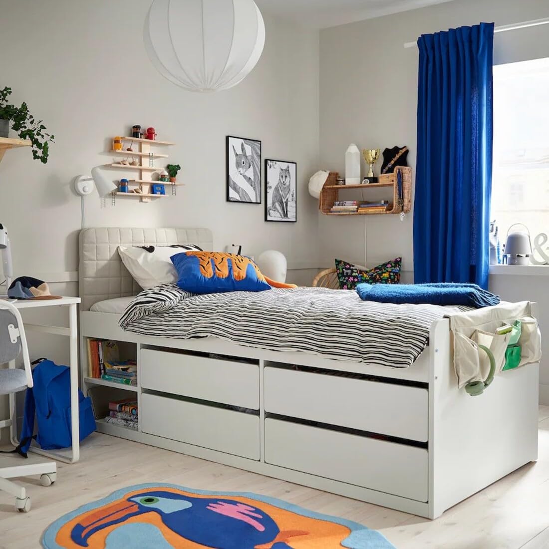 Amazon.co.jp: IKEA イケア ベッドポケット ベージュ 75x27cm